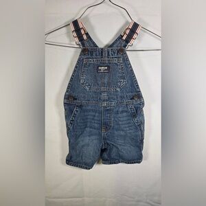 Oshkosh B’Gosh Denim Shorts Overalls Size 18 Months 16183910